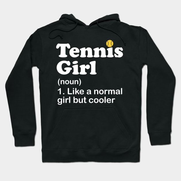 Tennis Girl Hoodie by Bunder Score